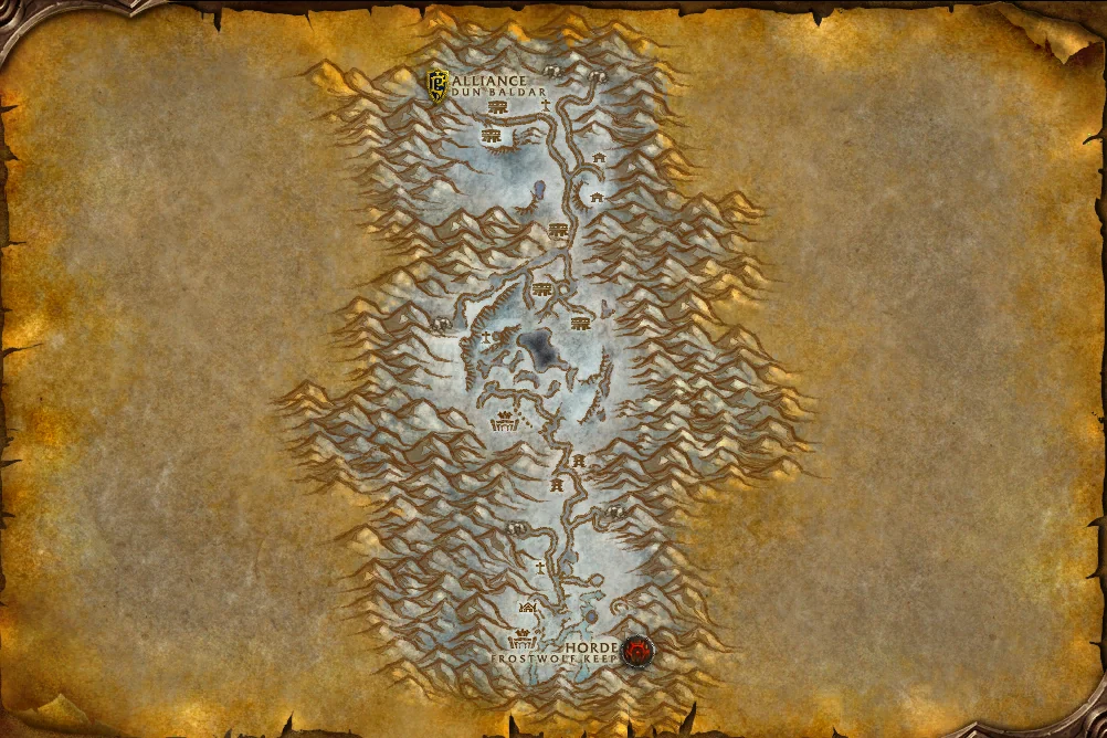 Alterac Valley world map art