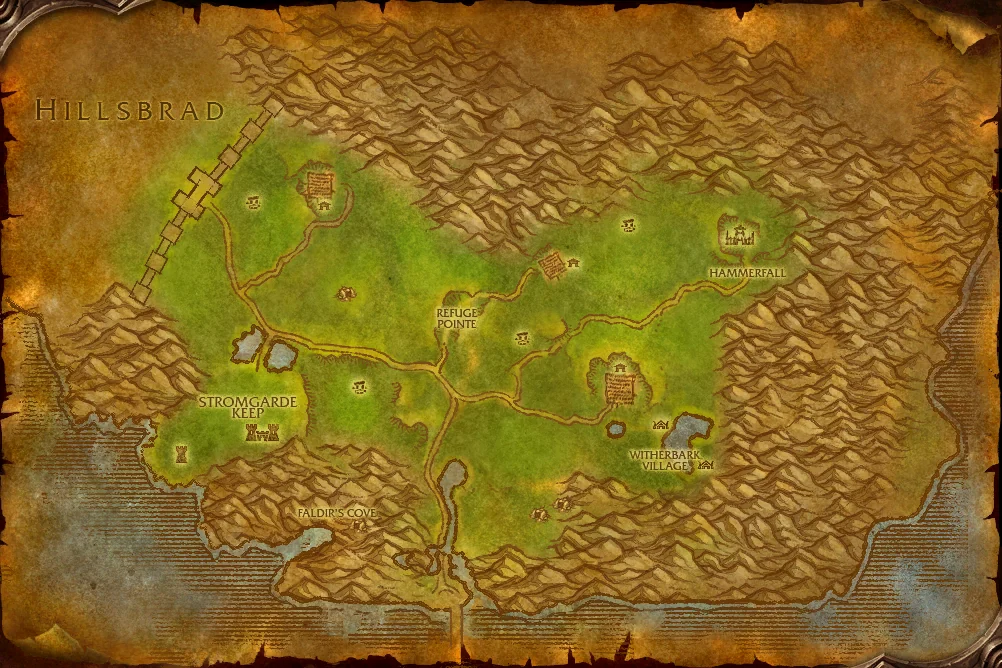 Arathi Highlands world map art