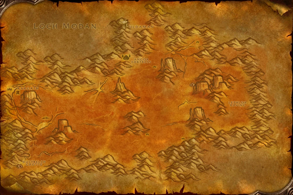 Badlands world map art