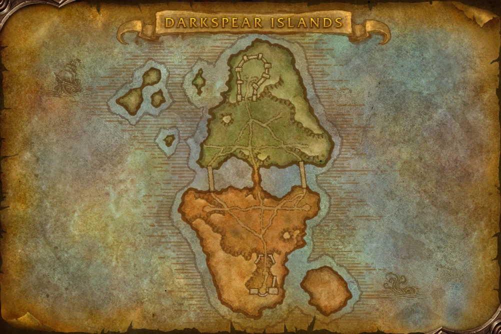 Darkspear Islands world map art