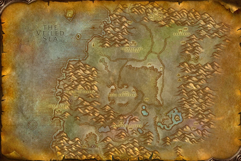 Desolace world map art