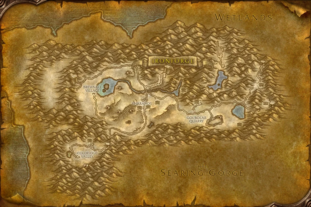 Dun Morogh world map art