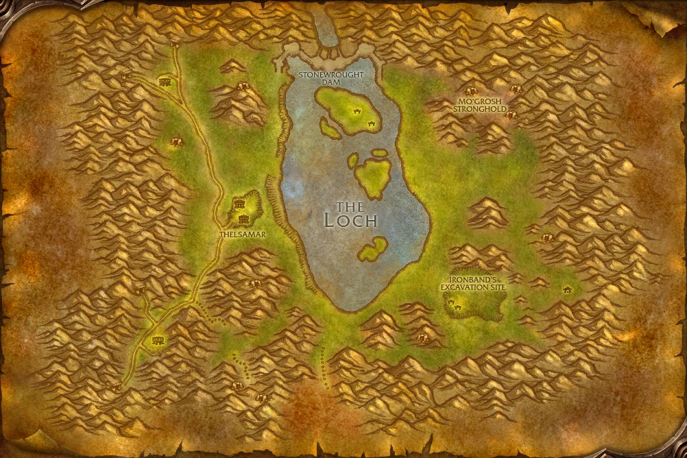 Loch Modan world map art
