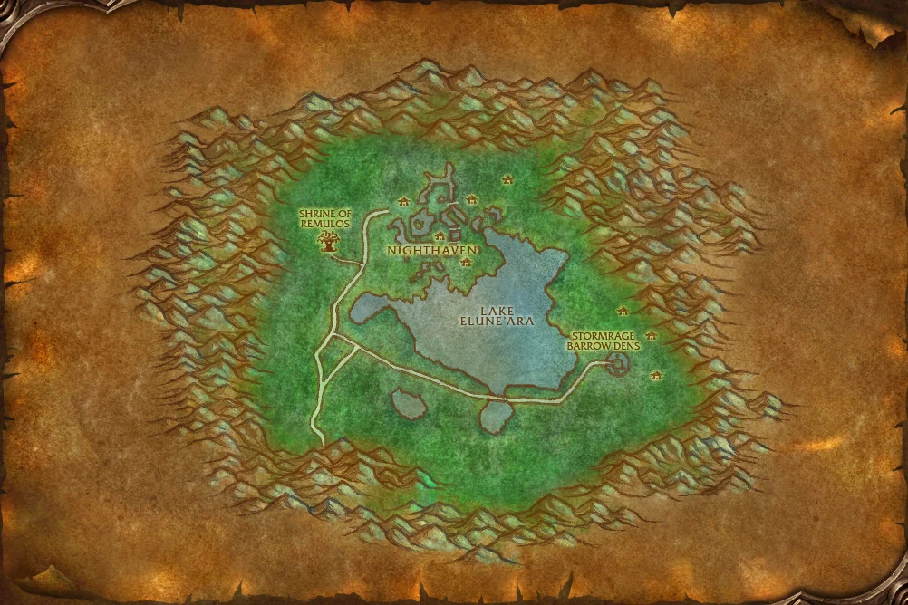 Moonglade world map art