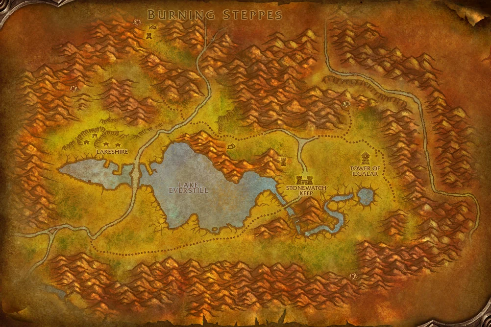 Redridge Mountains world map art