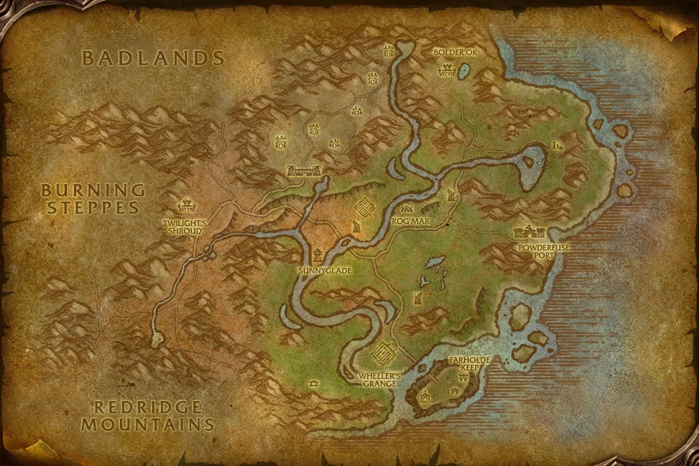 Riverglades world map art