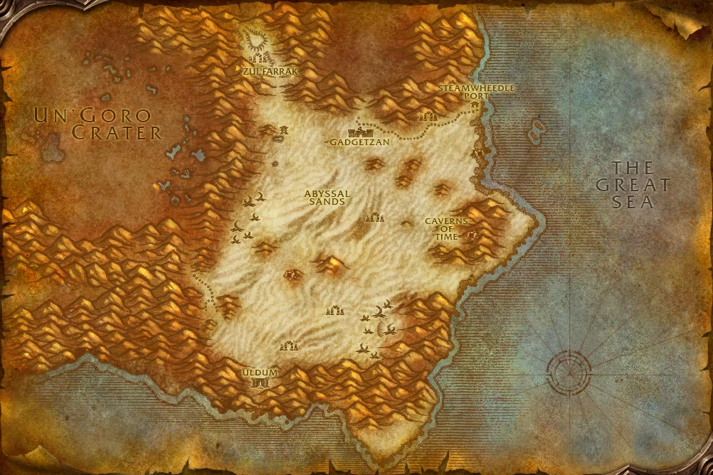 Tanaris world map art