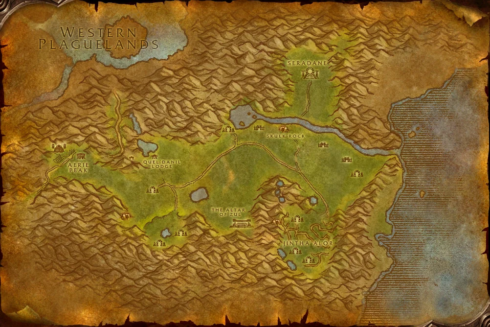 The Hinterlands world map art