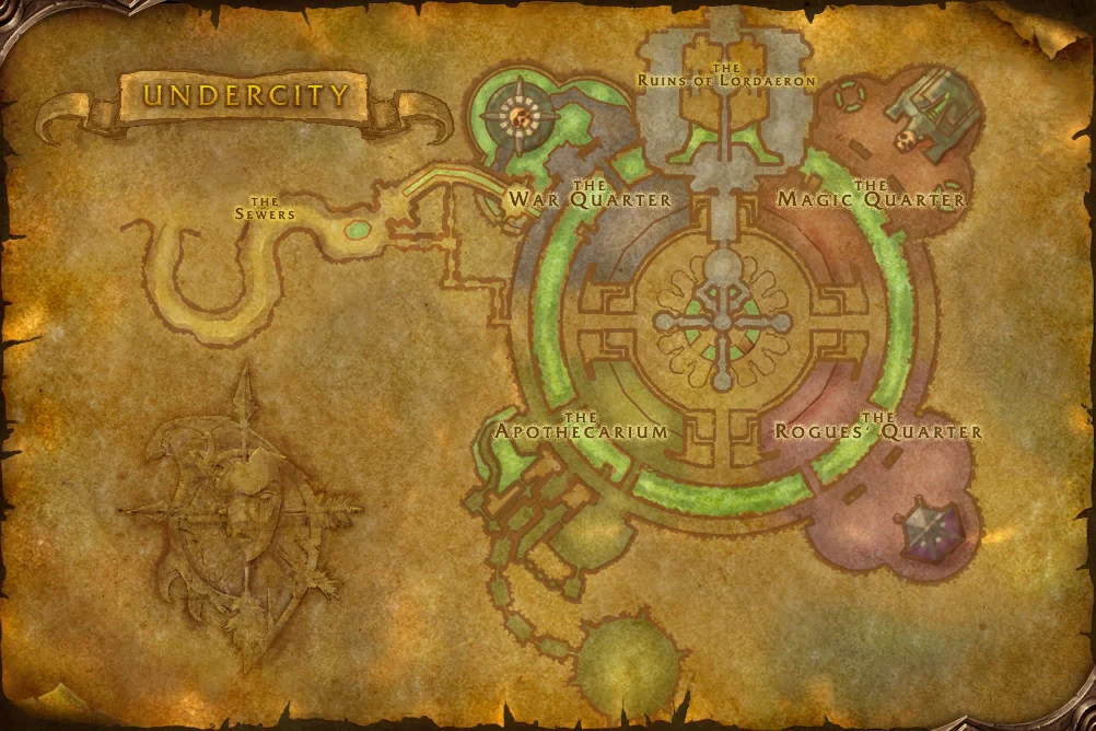 Undercity world map art