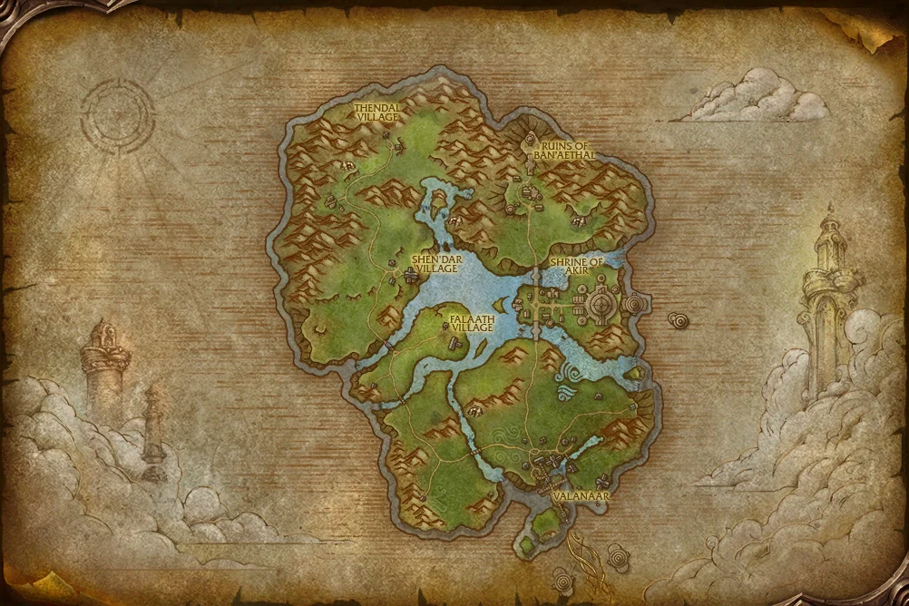Zephras Isle world map art