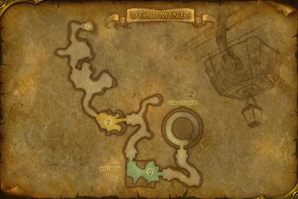 The Deadmines interior terrain map