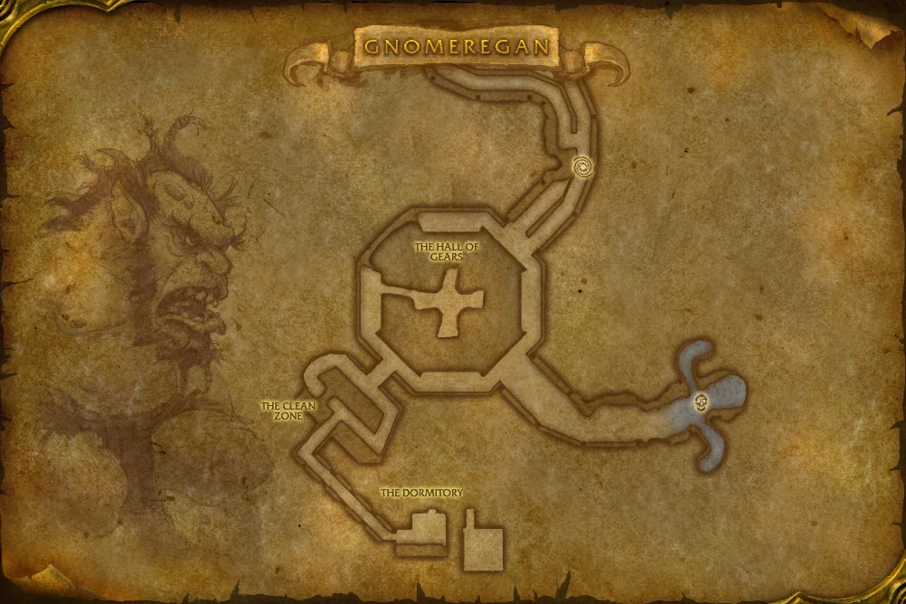 Gnomeregan interior terrain map