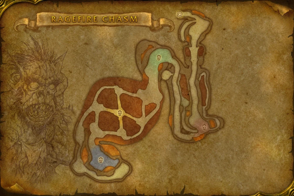 Ragefire Chasm interior terrain map