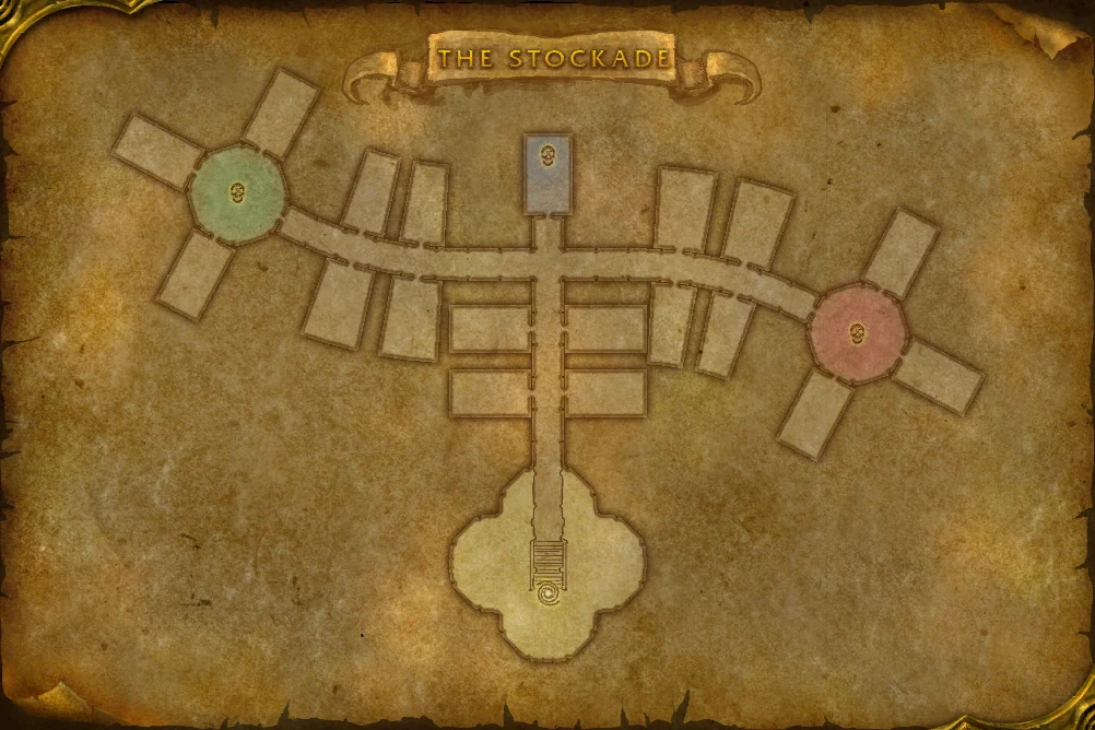 The Stockade interior terrain map