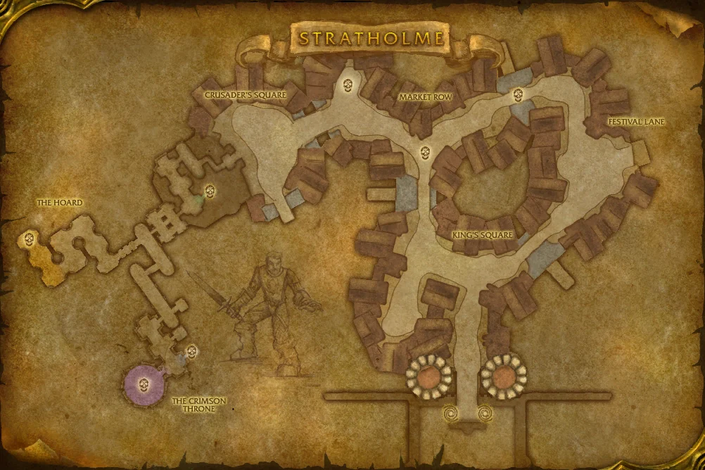 Stratholme interior terrain map