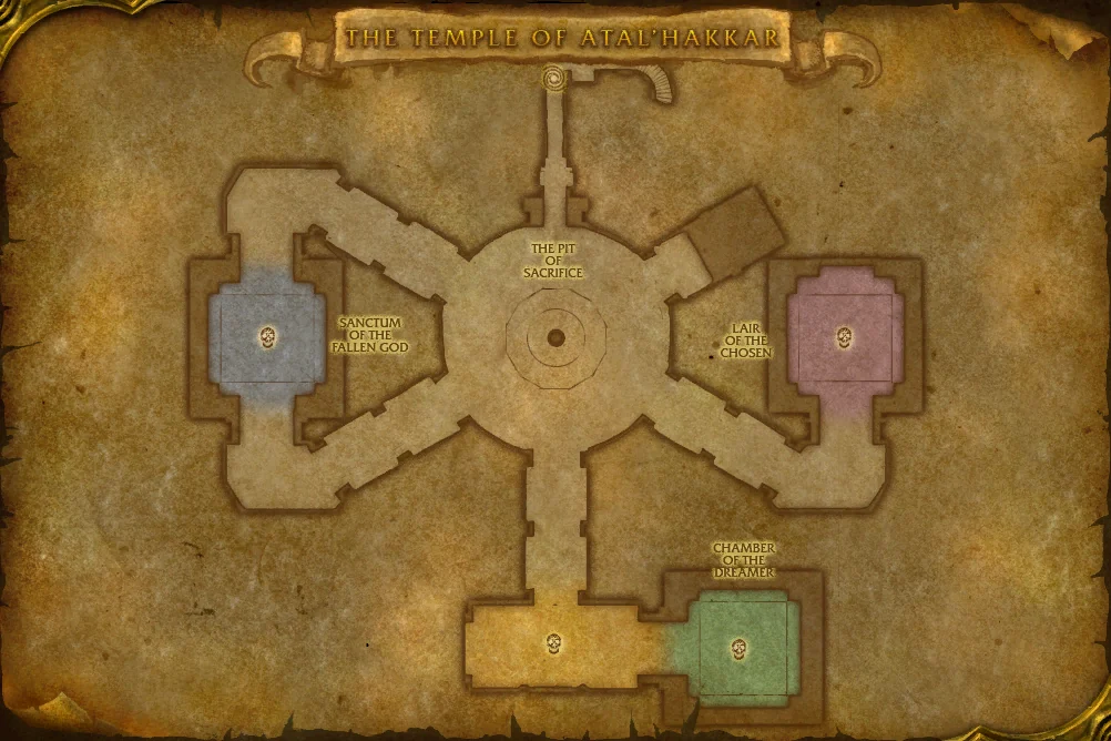 The Temple of Atal'Hakkar interior terrain map