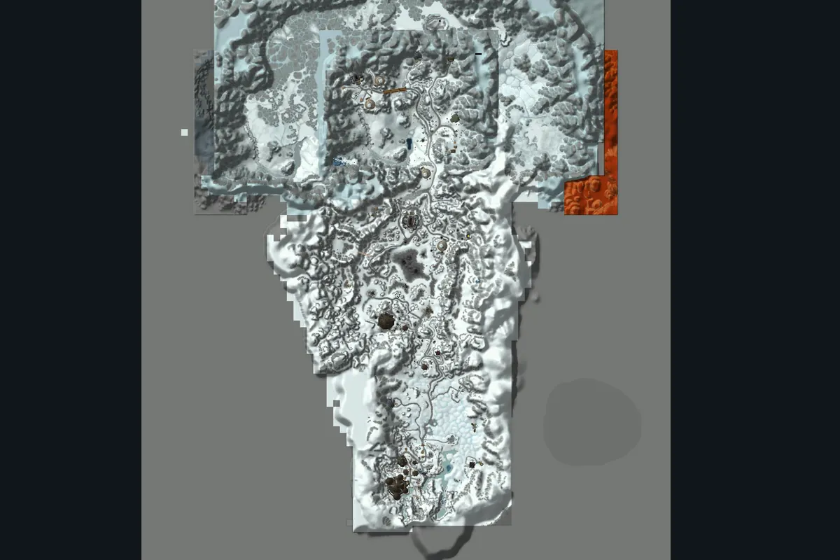 Alterac Valley interior terrain map