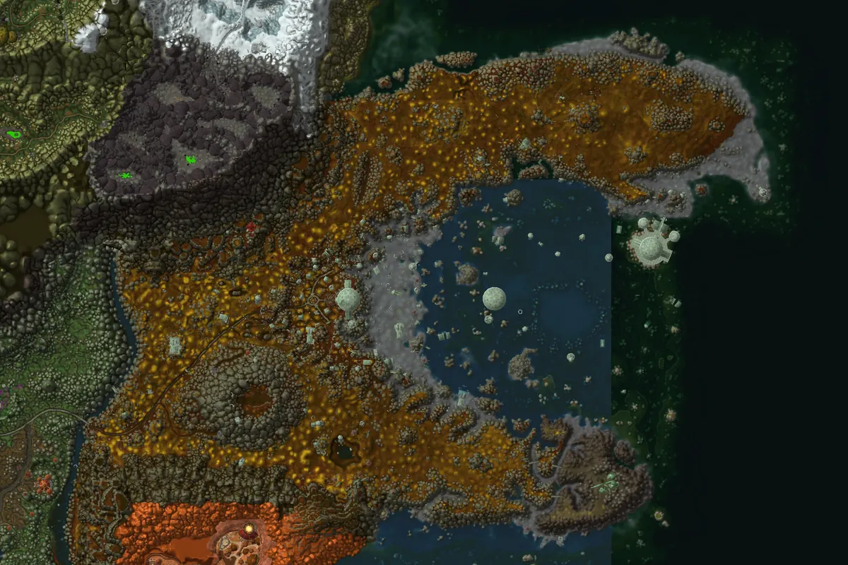 Azshara interior terrain map
