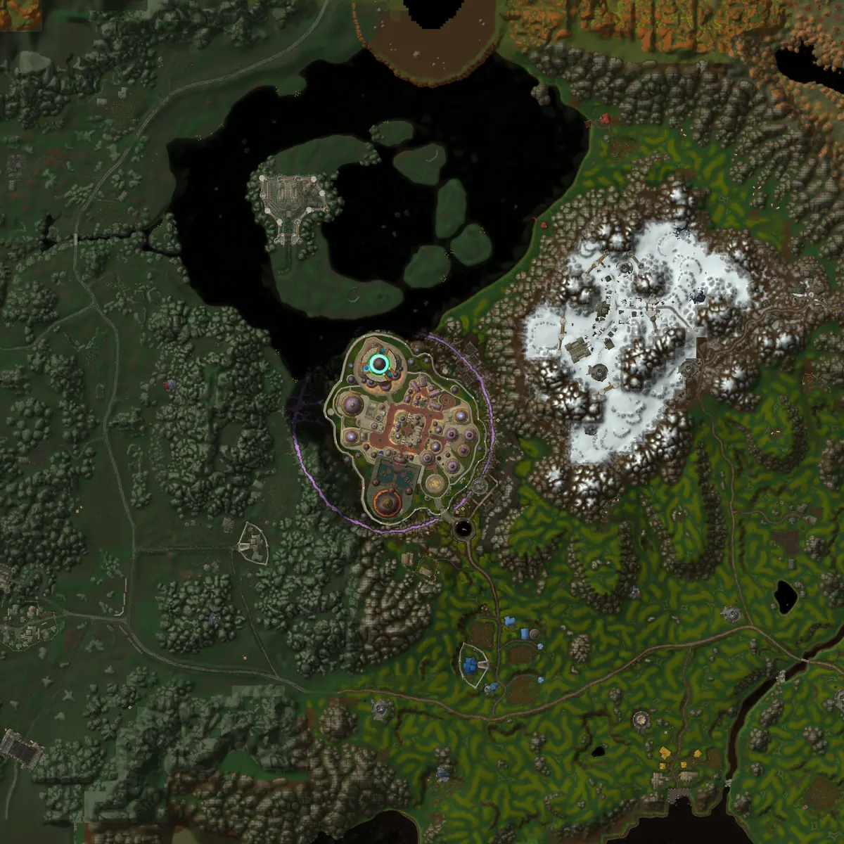 City of Dalaran interior terrain map