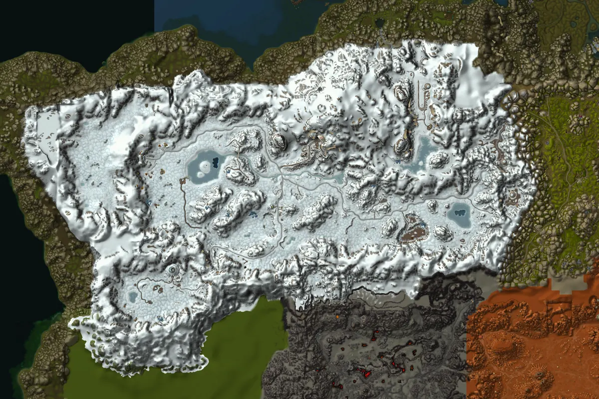 Dun Morogh interior terrain map