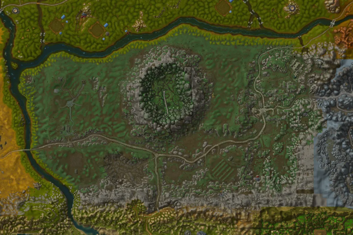 Duskwood interior terrain map