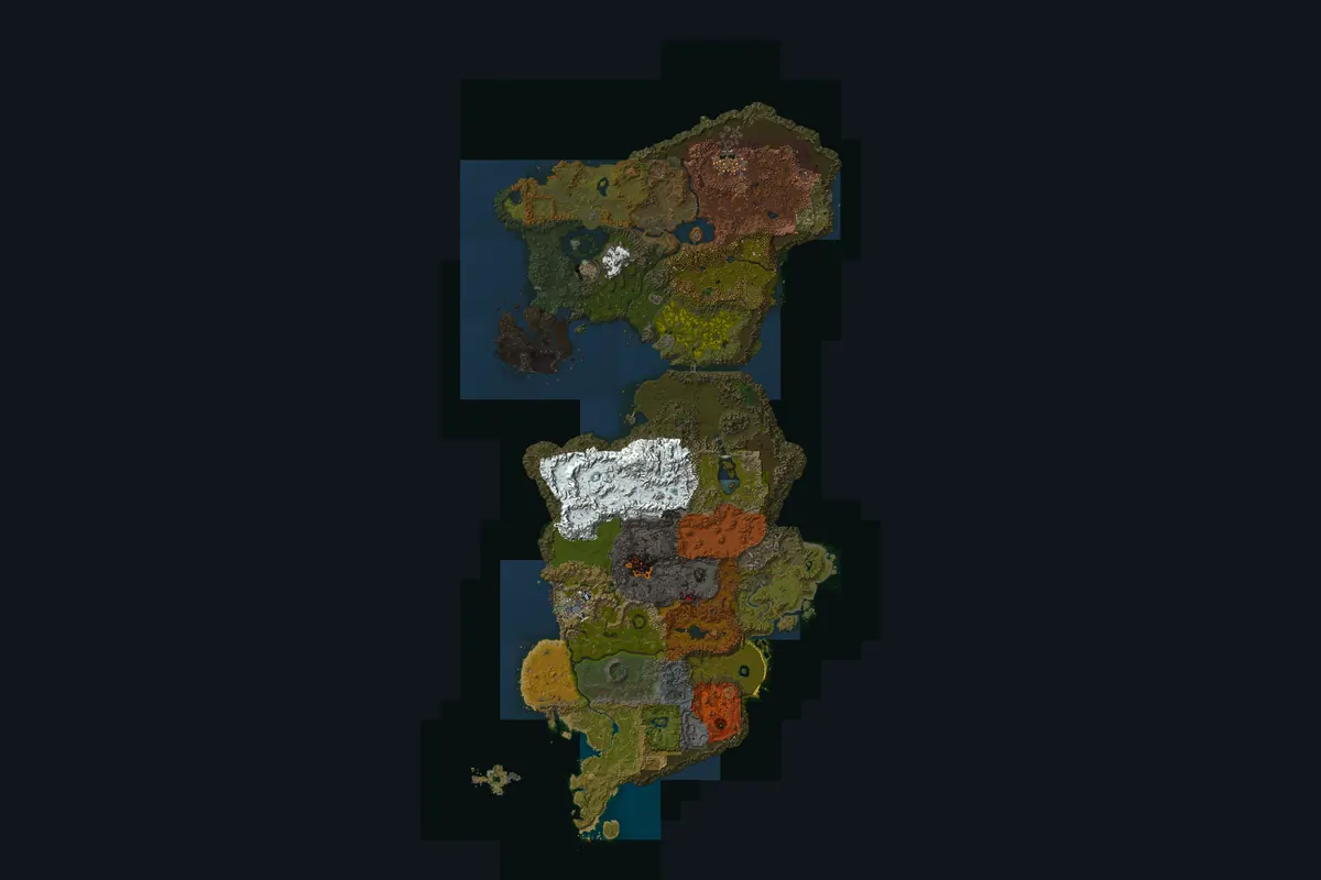 Eastern Kingdoms interior terrain map