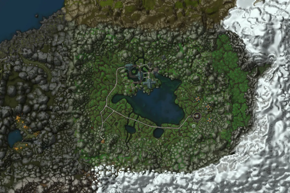 Moonglade interior terrain map