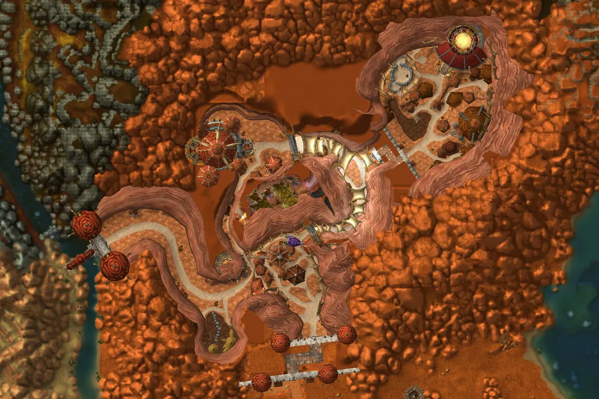 Orgrimmar interior terrain map