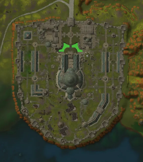 Map of the Ruins of Lordaeron dungeon