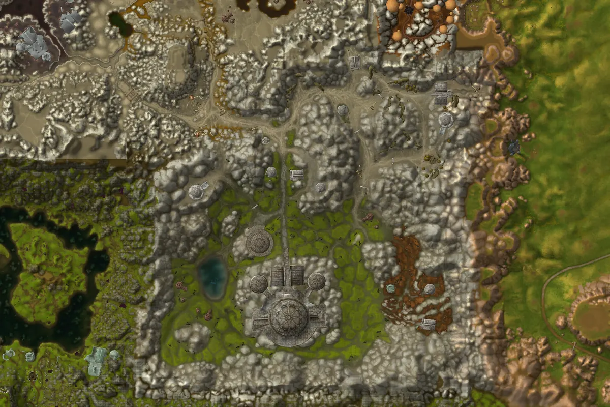 Shen'dralas interior terrain map