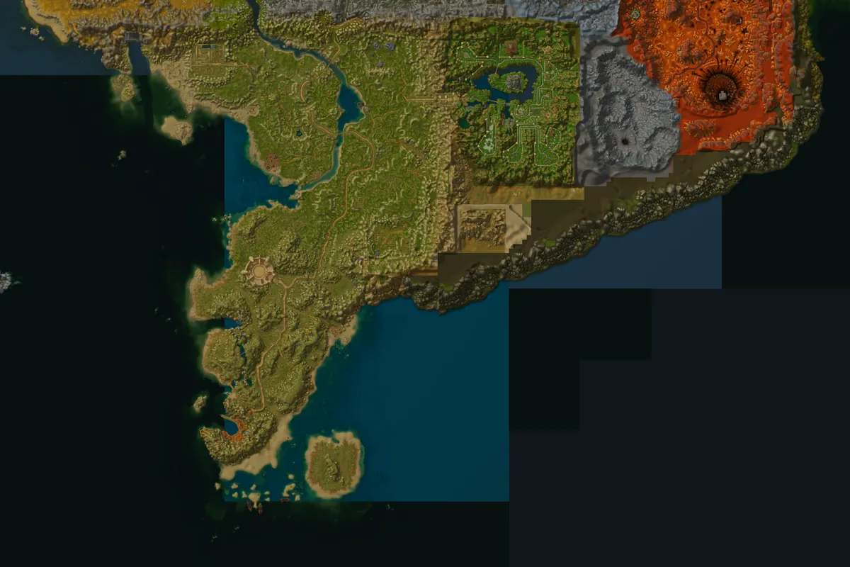 Stranglethorn Vale interior terrain map