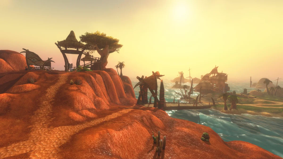 Coastal fortification on the Darkspear Islands battleground