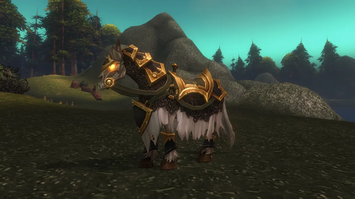 A Forsaken Paladin's armored charger
